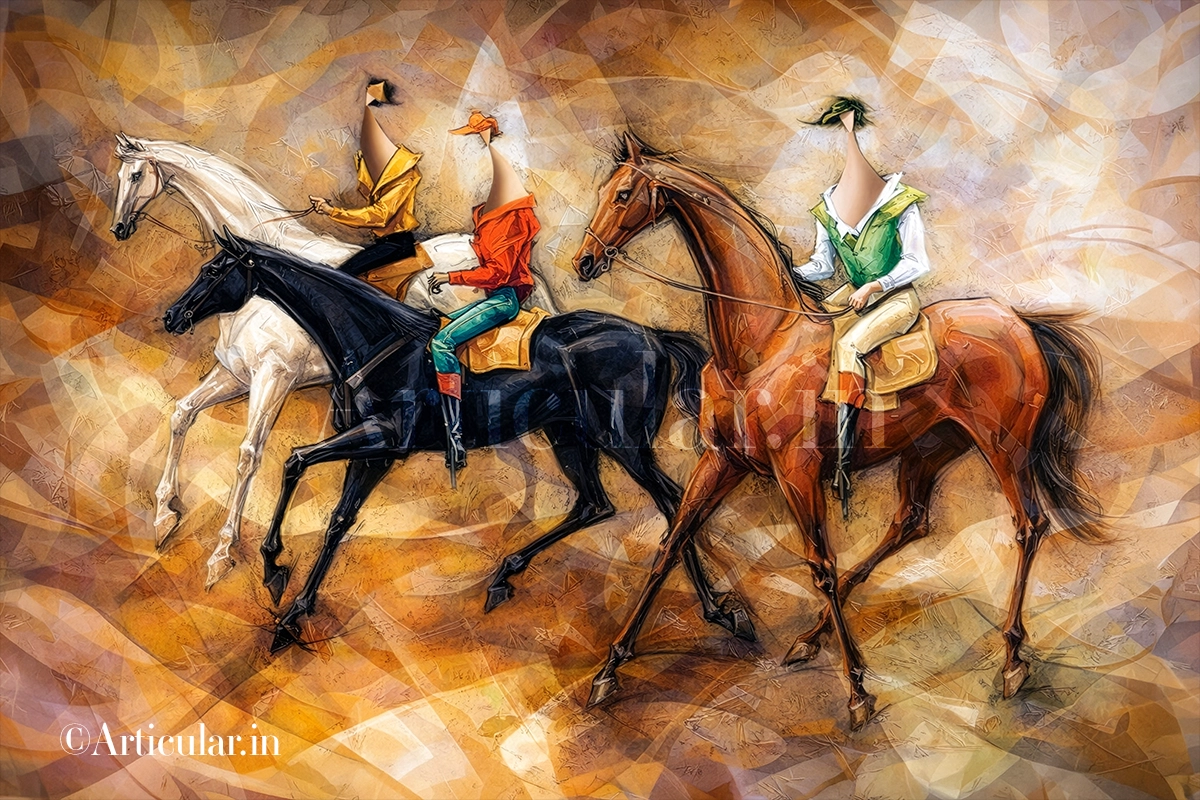 3 Men on Horses LAND06