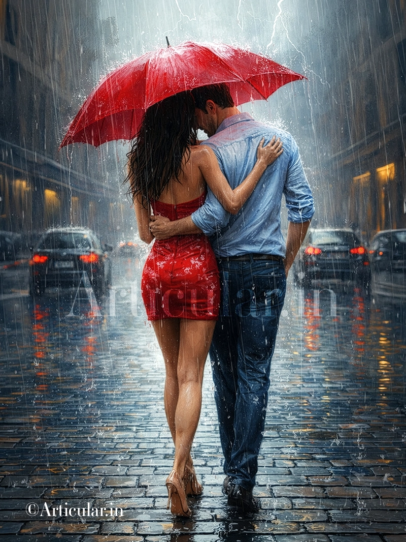 Romance in the rain